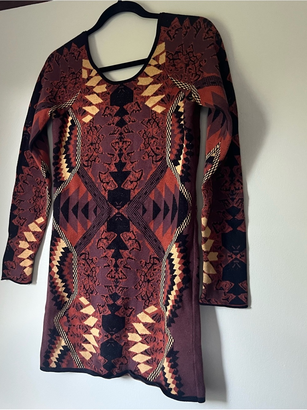 Free People intarsia knit sweater dress - Picture 3 of 7